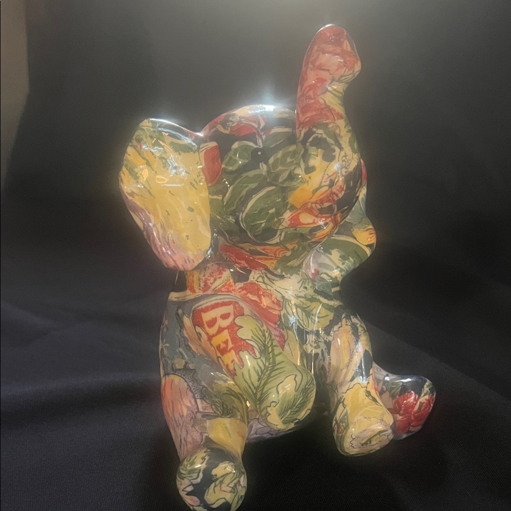 Colorful Elephant Figurine